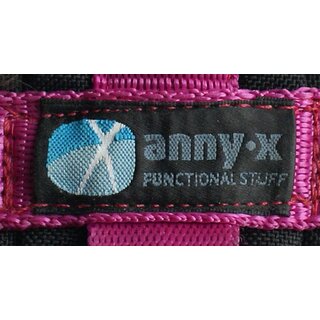 anny-x Brustgeschirr Fun M schwarz / pink