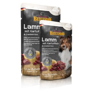 BELCANDO Finest Selection Lamm mit Kartoffeln & Cranberries 125 g Beutel