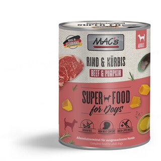 MACs Dog Rind & Krbis 800 g Dose