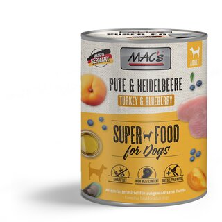 MACs Dog Pute & Heidelbeere 800 g Dose