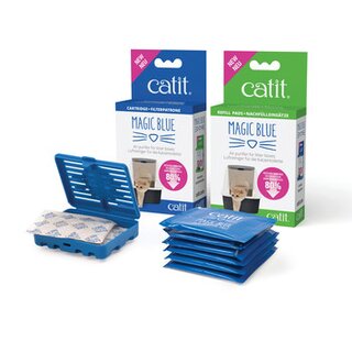 Catit Magic Blue Nachflleinstze fr die Lufterfrischer Kartusche bei Katzentoiletten
