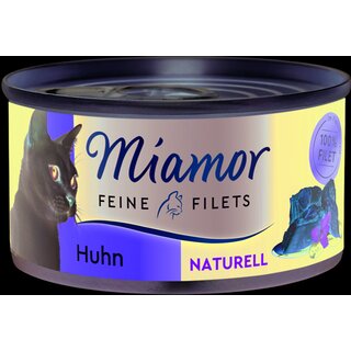 Miamor Feine Filets naturelle, 80 g Huhn pur