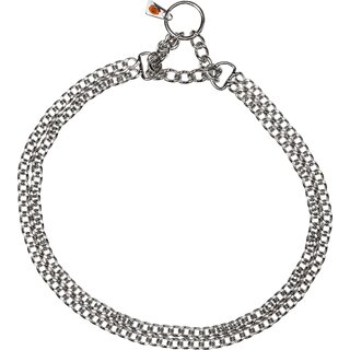 Sprenger Halskette, 2-reihig, flach geschliffene Glieder - Edelstahl Rostfrei, 2,0 mm