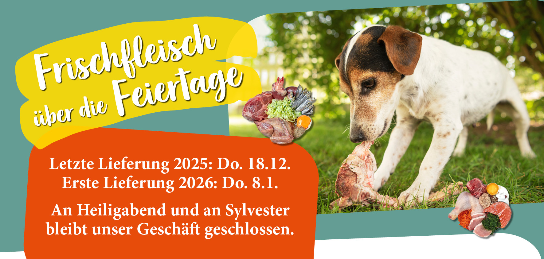 Frischfleisch Dezember