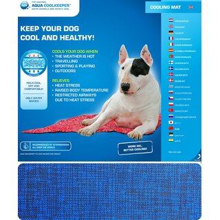 Aqua CoolKeeper Kühlmatte für Tiere Gr. 11 XL 90cmx80cm Pacific Blue