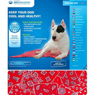 Aqua CoolKeeper Khlmatte fr Tiere Gr. 13 XXL 100cmx90cm Red Western