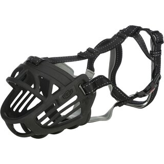 Trixie Maulkorb Muzzle Flex, Silikon, schwarz