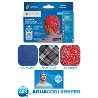 Aqua CoolKeeper kühlendes Kopftuch pacific blue
