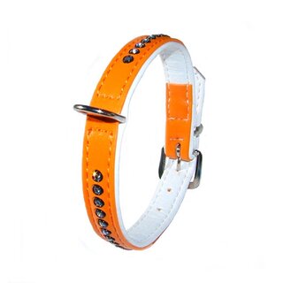 Inpeto Halsband Crystal 27cm orange einreihig