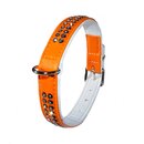 Inpeto Halsband Crystal 47cm orange zweireihig