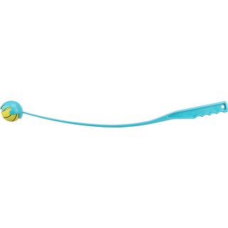 Trixie Ballschleuder mit Ball, 70 cm / 6 cm, petrol/lime