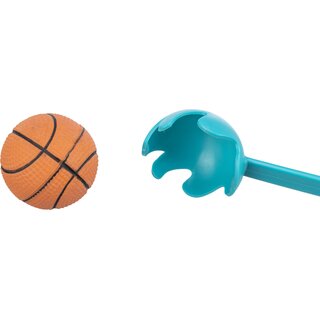Trixie Ballschleuder mit Ball, 70 cm / 6 cm, petrol/orange