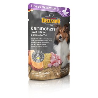 BELCANDO Finest Selection Kaninchen mit Hirse & Skartoffeln 125 g