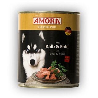 Amora Pur mit Kalb & Ente 400 g Dose