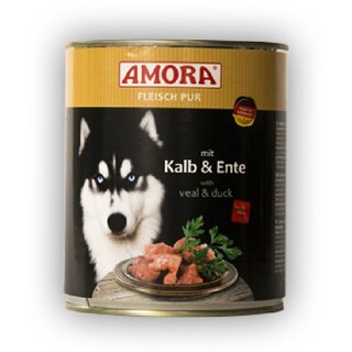Amora Pur mit Kalb & Ente 400 g Dose