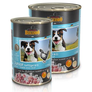 BELCANDO Junior Geflgel mit Ei 400 g Dose
