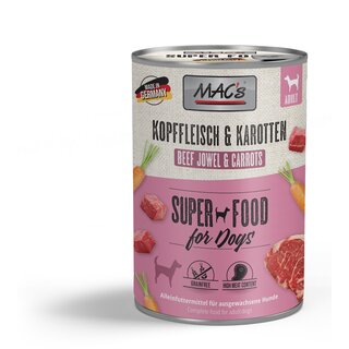 MACs Dog Kopffleisch & Karotten 400 g Dose