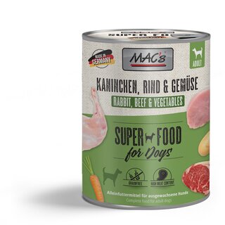 MAC?s Dog Kaninchen, Rind & Gemüse 800 g Dose