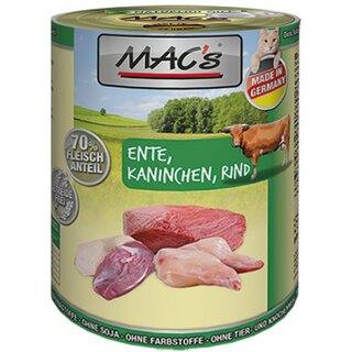 MACs Cat Ente, Kaninchen & Rind 400 g Dose