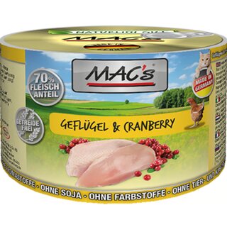 MACs Cat Geflügel & Cranberry 200 g Dose