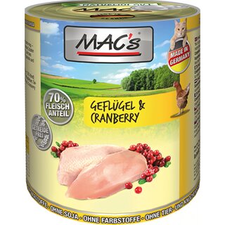 MACs Cat Geflügel & Cranberry 800 g Dose
