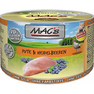 MACs Cat Pute & Heidelbeeren 200 g Dose