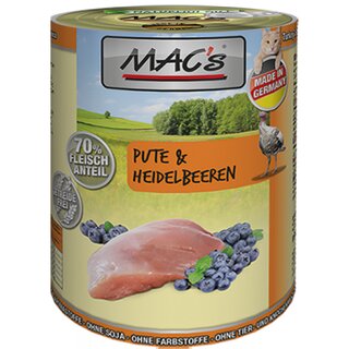 MACs Cat Pute & Heidelbeeren 400 g Dose