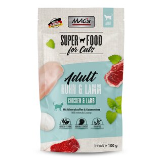 MACs Cat Pouch Pack Huhn & Lamm mit Krutermix