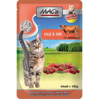 MACs Cat Pouch Pack Kalb & Rind mit Cranberry und Kräutermix