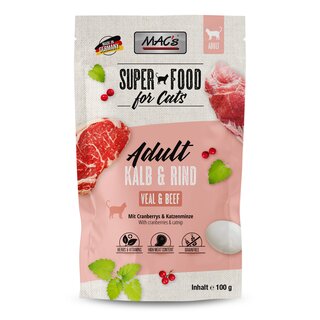 MACs Cat Pouch Pack Kalb & Rind mit Cranberry und Krutermix