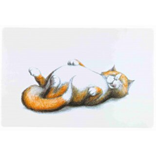 Trixie Katze Napfunterlage 44 x 28 cm, weiss