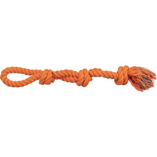 Trixie Spielzeug Tau mit Knoten 60 cm, orange