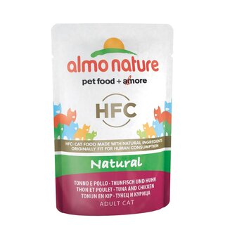 Almo Nature HFC- Thunfisch und Huhn, 55g