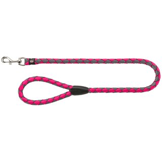 Trixie Cavo Leine S-M 1,00 m/ 12 mm, fuchsia/graphit