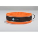 Steckhalsband Protect leuchtorange / braun 3