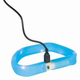 Trixie Flash Leuchtband USB blau M-L 50 cm/30 mm