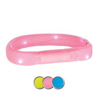Trixie Flash Leuchtband USB pink L-XL 70 cm/18 mm
