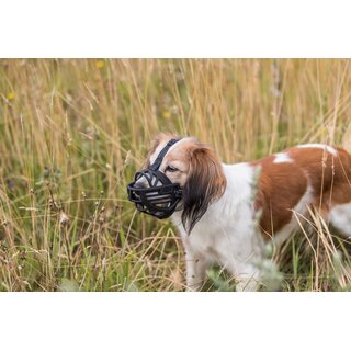 Trixie Maulkorb Muzzle Flex, Silikon, schwarz XL, 39 cm