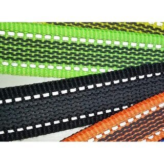 dogogo Gummierte Leine ohne Schlaufe, 20 mm, gelb 3 m
