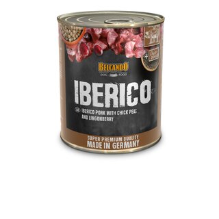12 Dosen  800 g BELCANDO Iberico Schwein mit Kichererbsen und Preiselbeeren