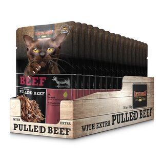 LEONARDO Beef + extra pulled Beef Karton (16 x 70 g)
