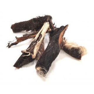 Rinderkopfhaut mit Fell, ca. 30 cm, getrocknet 475 g