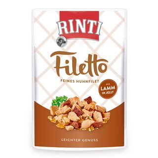 Rinti Pouch Pack Filetto 100 g Huhn mit Lachs in Jelly