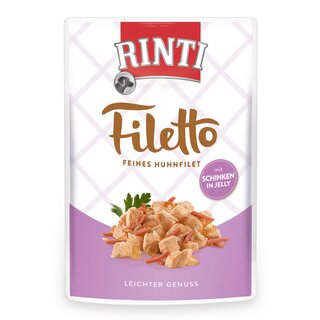 Rinti Pouch Pack Filetto 100 g Huhn mit Lachs in Jelly