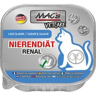 MACS Cat Vetcare Nierendiät Lachs & Huhn 100g
