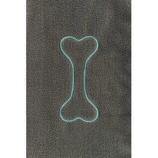 Trixie Handtuch mit Handlaschen, 78  32 cm, grau