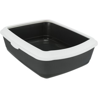 Trixie Katzentoilette Classic 37 x 15 x 47 cm dunkelgrau/wei�