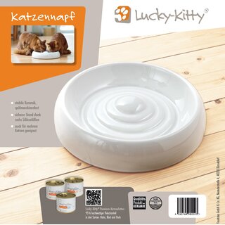 Lucky-Kitty Katzennapf aus Keramik M ( 18cm)