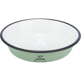 Trixie Napf, Emaille/Edelstahl, grn 0,3 l/ 12 cm