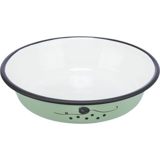 Trixie Napf, Emaille/Edelstahl, grn 0,9 l/ 17 cm